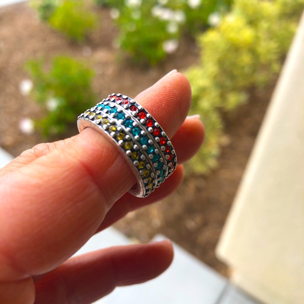Lia Sophia stackable rings (2) size 7